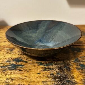 Elegant Blue Pottery Bowl